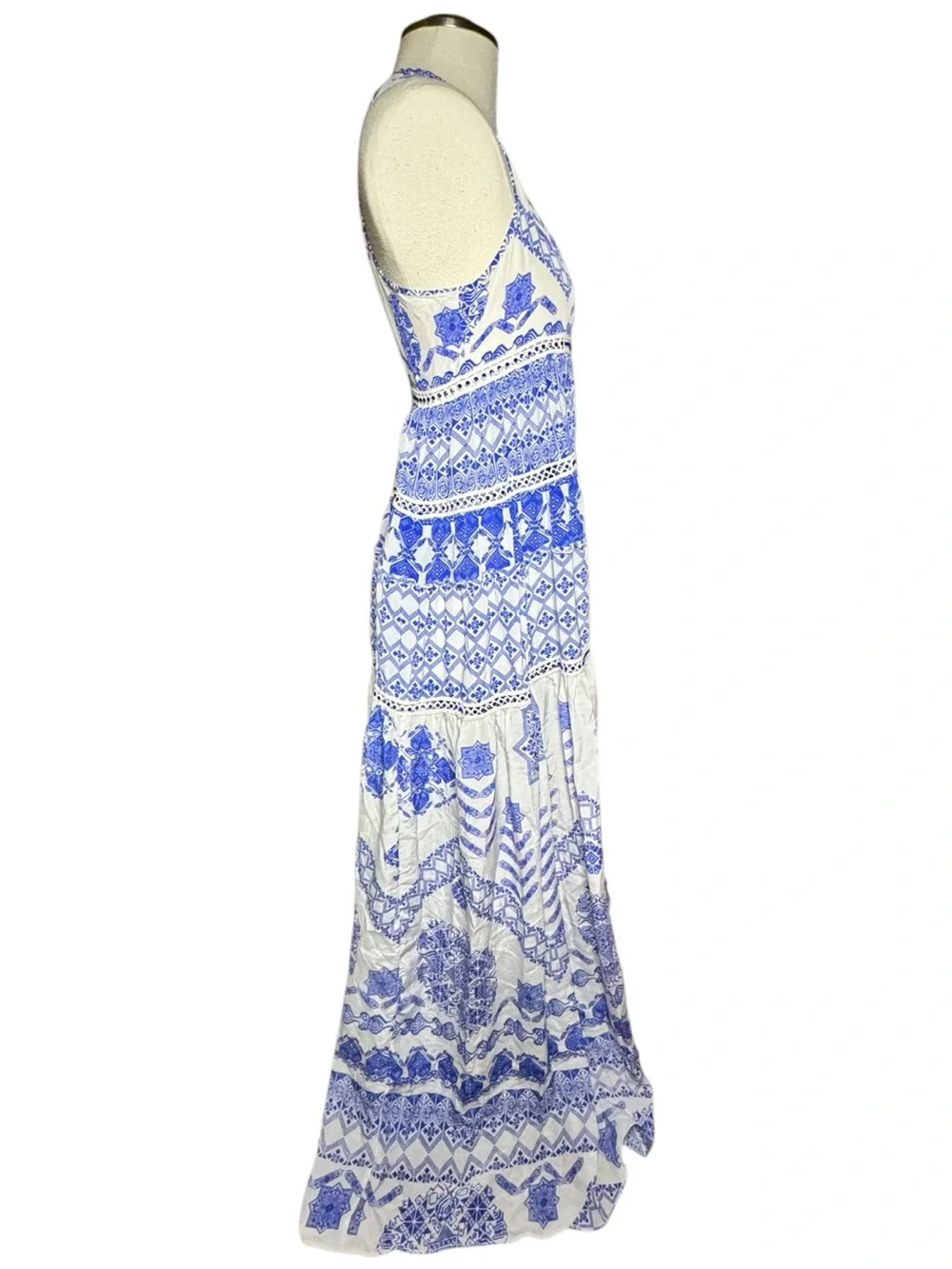 Rococo Sand Silk Lightweight Flowy Summer Dress - Picture 5 of 14